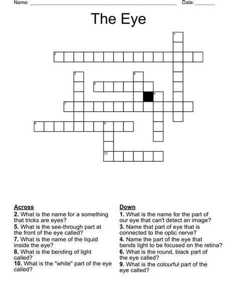 relating to the eye crossword clue|related to the eye crossword.